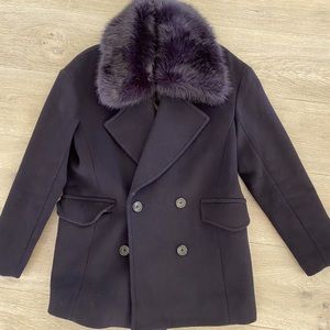 Scotch & Soda navy Pea coat